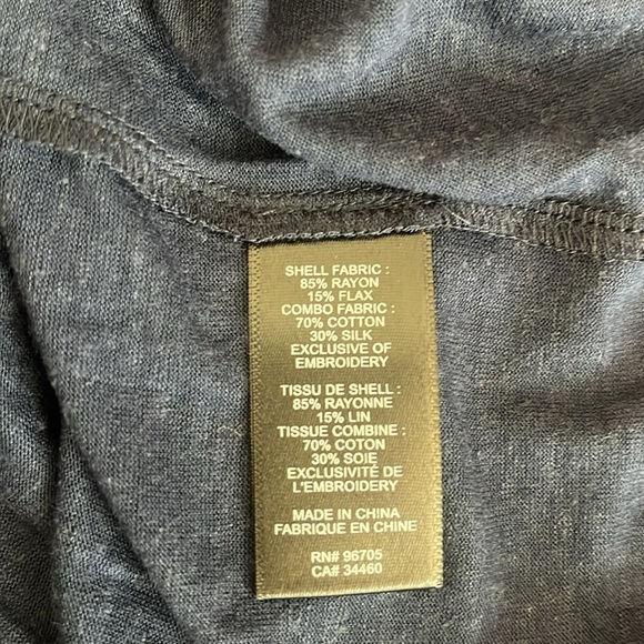 Rebecca Taylor  Navy Eyelet Sleeve Dress Size S - Picture 6 of 8